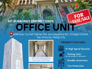 AIC BURGUNDY TOWER, ORTIGAS CENTER