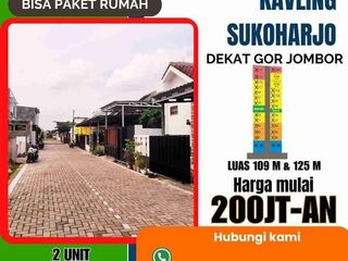 KAVLING SIAP BANGUN SISA  2 UNIT DEPAN LAPANGAN TORIYO DI TORIYO SUKOHARJO