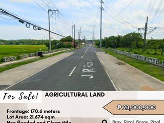 FOR SALE Agricultural Land located in Brgy. Rizal, Baras, Rizal