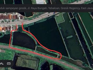 Dijual Cepat Tanah 6400 m2 di Gresik Cocok Utk Gudang, Showroom Tanpa Perantara