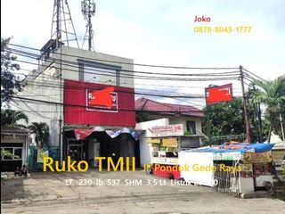 Investasi..Ruko Taman Mini Jl. Raya Pondok Gede, Pinang Ranti, Jaktim