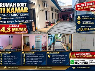 Rumah Kost 11 Kamar Tanah Abang Dekat Sudirman