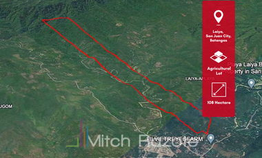 Prime 108 Hectare Agricultural Lot For Sale in Laiya, Batangas Ideal For Housing Subdivisions, Retirement Resorts, Golf Courses, or Ecotourism
