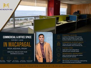 Commercial & Office Space for Rent Lease in Macapagal MOA Aseana Pasay
