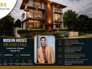Modern Houses for Lease & Sale in McKinley Villages Taguig City