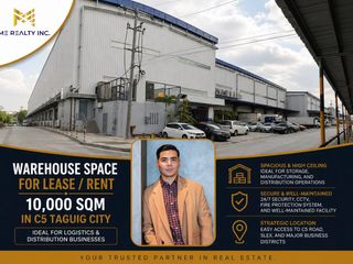 Warehouse Space for Lease Rent 10,000 sqm in C5 Taguig City