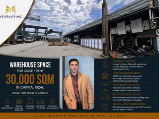 Warehouse Space for Lease Rent 30,000 sqm in Cainta Rizal