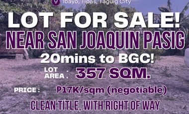 TAGUIG CITY LOT FOR SALE