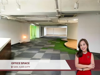 Warm Shell Office Space for Rent with 395.49 SQM in Greenhills, San Juan City