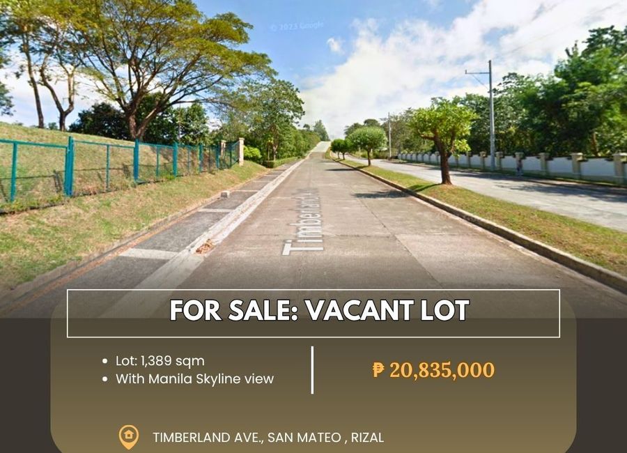 Timberland Avenue, Mandala East, Timberland Heights, San Mateo, Rizal