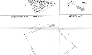 FIRE SALE Belle Reve Sta Rosa Laguna ( next to Sta Elena and near Nuvali) Gated Prime CORNER Residential Lot near Main Gate 786sqm