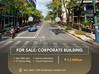 FOR SALE Commercial Building located at BGC. Brgy. Fort Bonifacio, Taguig City