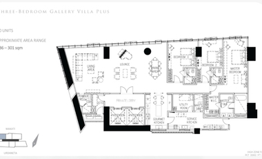 PARK CENTRAL TOWERS 3 BEDROOM GALLERY VILLA PLUS NORTH TOWER MAKATI