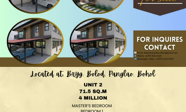Apartment for Sale with Garden Area of 45sqm – Minutes from Panglao International Airport I BOHOLANA REALTY