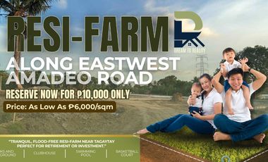 Leisure Farm-Residential lot for sale along Eastwest Road, Amadeo Cavite, Near Tagaytay