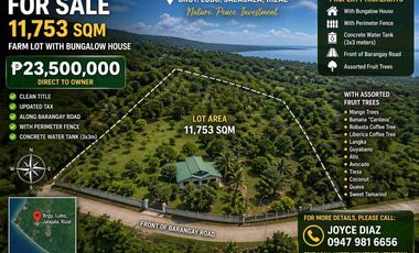 11,753sqm Farmlot For Sale good for Resort Business/Warehouse/Firing Activities