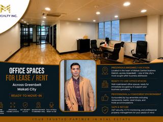 Office Spaces for Lease Rent Across Greenbelt Makati City Ready to Move-in