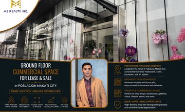 Ground Floor Commercial Space for Lease and Sale in Poblacion Makati