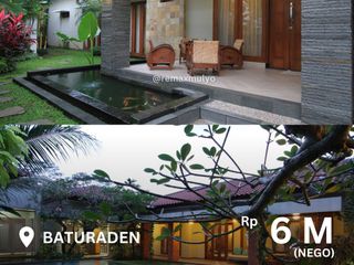 Dijual Rumah Mewah Rasa Villa Area Baturaden