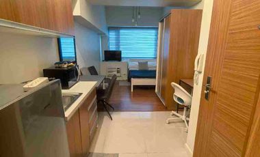 SALE OR RENT: Furnished Studio at Eton Tower Makati along Dela Rosa Road 3 in Legazpi Village