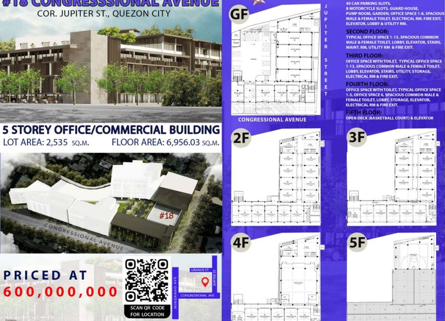 Prime 5-Storey Commercial Building for Sale along Congressional Avenue ...