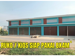 Ruko Kios Komersial Siap Pakai 1 Lantai, Ukuran 8 x 4 Meter Palembang
