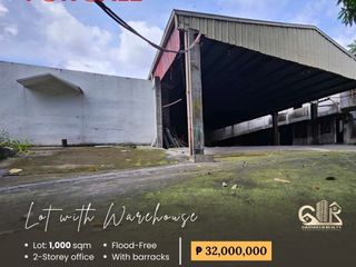 For Sale: Lot with Warehouse & Office located at Ugong Valenzuela