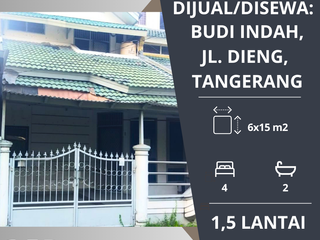 DIJUAL/DISEWAKAN: Rumah di Budi Indah, Jl. Kelud, Tangerang