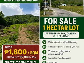 1 Hectare Lot for Sale in Pililia Rizal