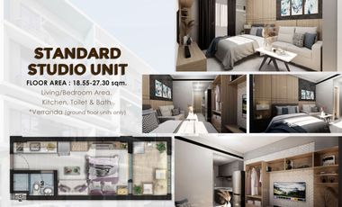 18.55 Studio Unit just 750 meters to EDSA corner Seminary Road, QC at very Low Price