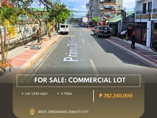 FOR SALE Commercial Vacant Lot located at Brgy. Singkamas, Makati City