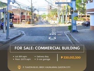 FOR SALE: Commercial Building located at P. Tuazon Blvd., Brgy. Kaunlaran, Quezon City