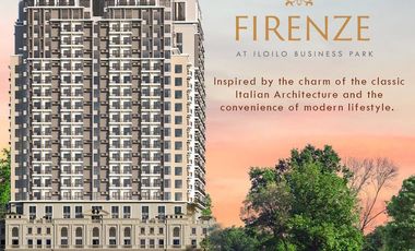 High-End Junior 1-BR Condo with Balcony for Sale at Firenze, Iloilo Business Park