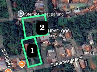 Tanah Persegi 3.405m2 di Parung Pamegarsari Cocok Utk Perumahan atau Gudang Dekat Pasar Parung