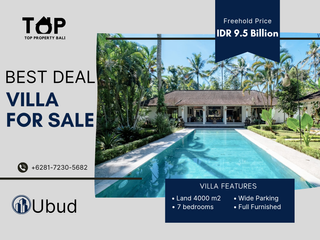 Super best deal! Villa 7 bedrooms with land size 40 Are in Payangan Ubud