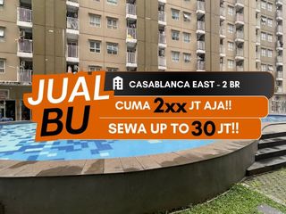 JUAL CEPAT BU APARTEMEN CASABLANCA EAST RESIDENCES 2BR UNFURNISHED