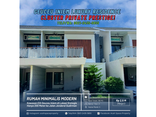Dijual Rumah Mewah Baru Lengkap Perabot Dalam Cluster Elit Geuceu Iniem Kota Banda Aceh