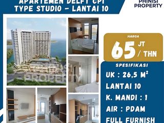 DISEWAKAN APARTMENT DELFT UDAH FULL FURNISH CUMA 65 JUTAAN PERTAHUN