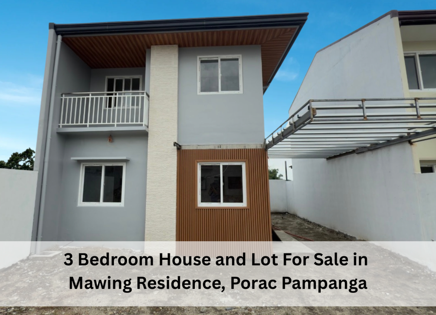 3 Bedroom House and Lot For Sale in Mawing Residence, Porac Pampanga ...