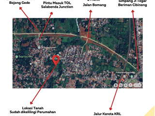 Tanah Murah 400 Meter ke Future TOL Bojong Gede - Desari lanjut ke Jaksel & Tol Bogor Serpong