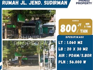 DISEWAKAN RUMAH DI JENDRAL SUDIRMAN