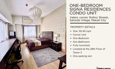 FOR SALE: One-Bedroom Signa Residences Unit
