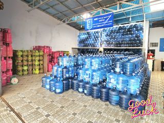 FOR SALE DRINKING WATER FACTORY, PRODUCTIVE HOUSE ACTIVE BUSINESS WAREHOUSE MANADO