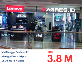 NVTDS0176 kios gandeng di mall mangga dua lantai 2 jakarta pusat