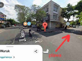 Jual Tanah bonus bangunan di jln plawa Dps, cck utk ruko dan rumah tinggal