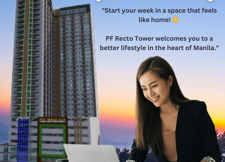 Pre-Selling 19.60sqm Studio Condo in PF Recto Tower Manila Infront UE ...