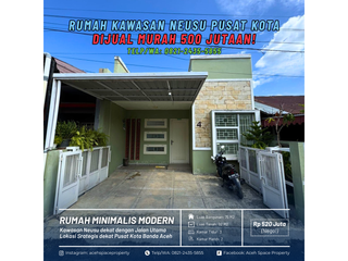 Dijual Rumah Second di Neusu - Dekat Lapangan Neusu dan Kawasan Peuniti!