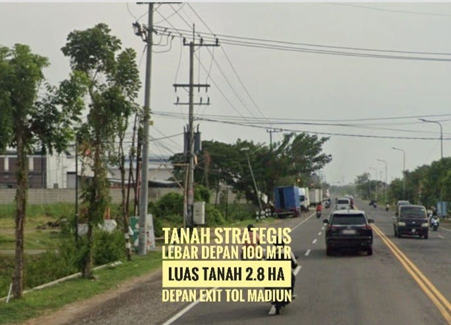 [Ba], Tanah LD 100 mtr, Dpn Gerbang TOL Dumpil MADIUN, Lokasi Berkelas ...