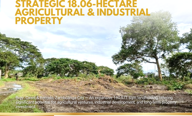 Prime Agricultural & Industrial Lot for Sale in Zamboanga City