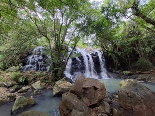 sangat langka tanah view langsung air terjun dan los sungai